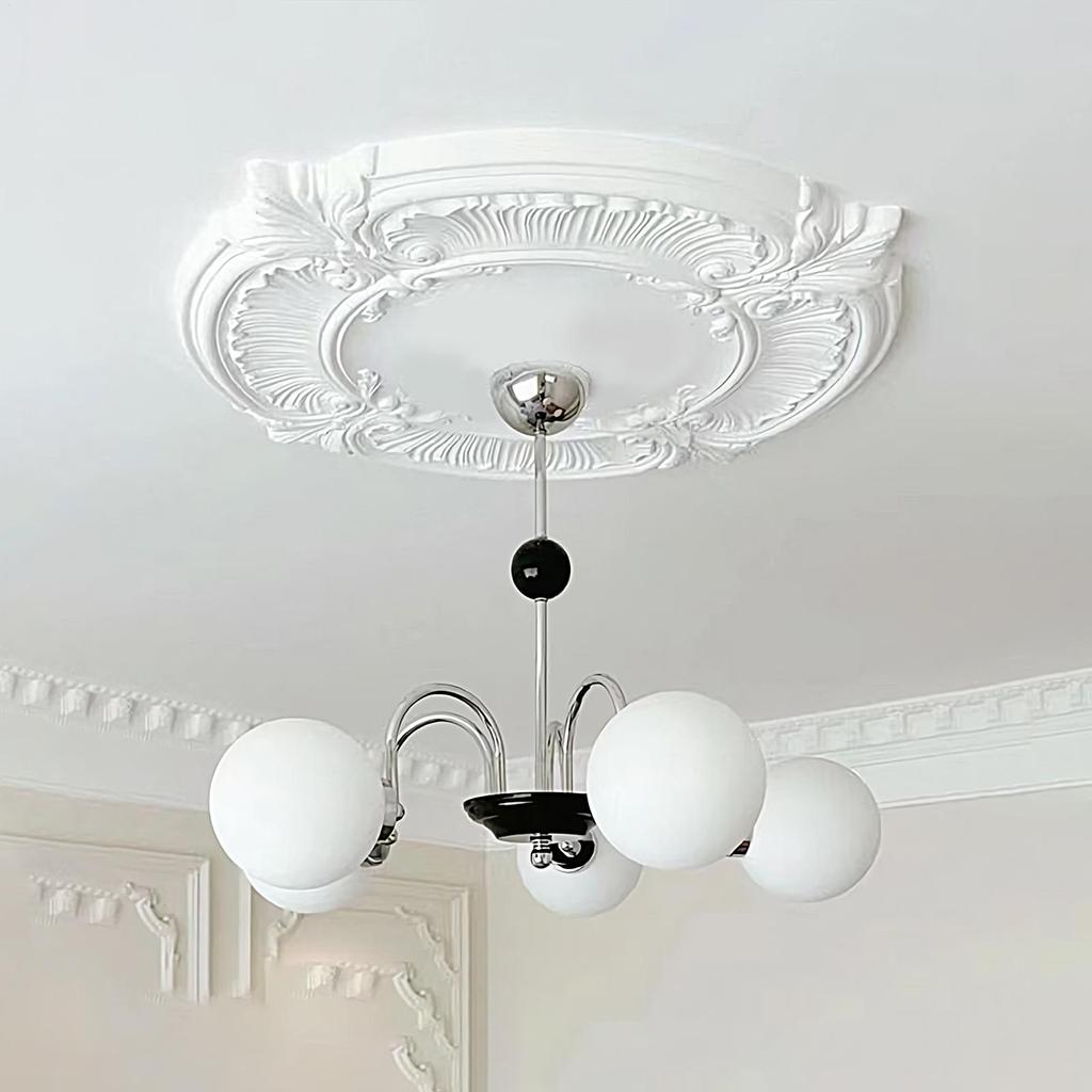 Круглый Разделенный Медальон ПУ Декоративные Покрытия для Плафонов Потолочного Вентилятора Тарелка Покрытие для Домашнего Потолочного Светильника для Люстры Покрытия для Светильников