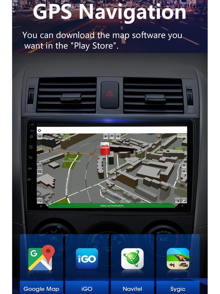 Android Large Screen Navigator for SsangYong Kyron 2005-2005