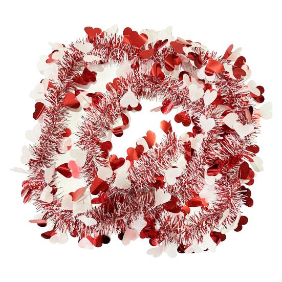 Гирлянда на День святого Валентина, блестящая гирлянда в форме сердца, романтическая подвесная гирлянда для украшения домашних вечеринок