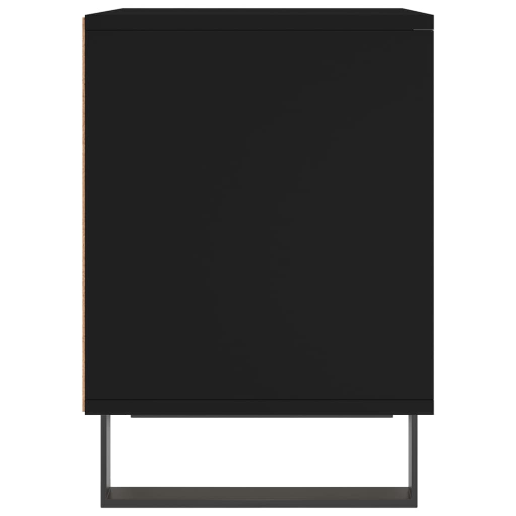 Nightstands (2 pcs) Black 40 x 35 x 50 cm Engineered Wood