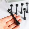 6Pcs Mini Street Lights Model Railway Train Post Lamps for Doll House Decoration Micro Landscape Fairy Garden Lighting