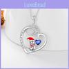 Geometric Snowman Bell Heart Snowflake Necklace Zinc Alloy Chain Women Jewelry