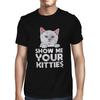 Мужская футболка с котиками «Покажи мне своих котиков»