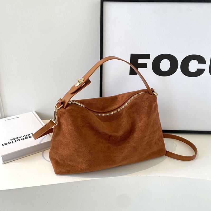 Винтажная матовая сумка через плечо из оленьей кожи 2025 года для женщин: Высококлассная мода Осень/Зима