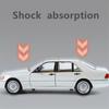 2024 New Simulation 1/24 Scale Benzs W140 320SEL Vintage Car Model With Sound Light Chidlren Diecast Alloy Toy Vehicle Collective Voiture
