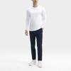 Fila Однотонная повседневная трикотажная футболка с круглым вырезом и длинным рукавом для мужчин, топы, белая F11M412209F-WT