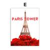 Fashion Canvas Wall Art Red Lips Picture Paris Tower Prints and Posters for Bedroom Girl Home Decoration No Frame