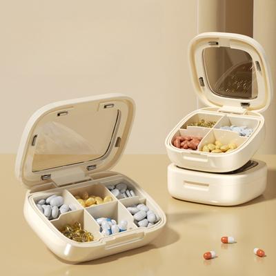 Ящики для хранения таблеток для путешествий на открытом воздухе 4/6/21 сетка, портативные герметичные контейнеры для лекарственных таблеток, небольшие пластиковые контейнеры для сортировки таблеток