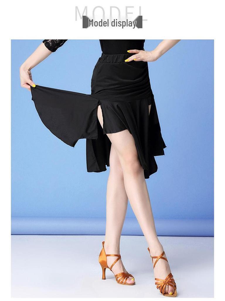 Женская юбка с бахромой для латиноамериканских танцев Huayu для практики и выступлений