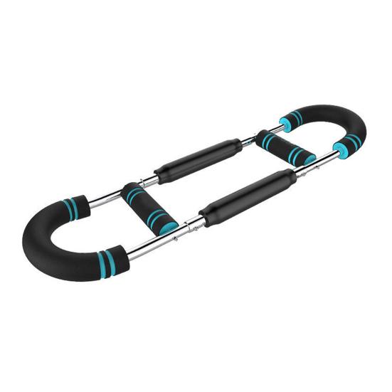 Twister Arm Exerciser with Foam Handle Adjustable Spring Workout Bar Forearm Triceps Muscle Strengthener Chest Expander Portable Home Fitness