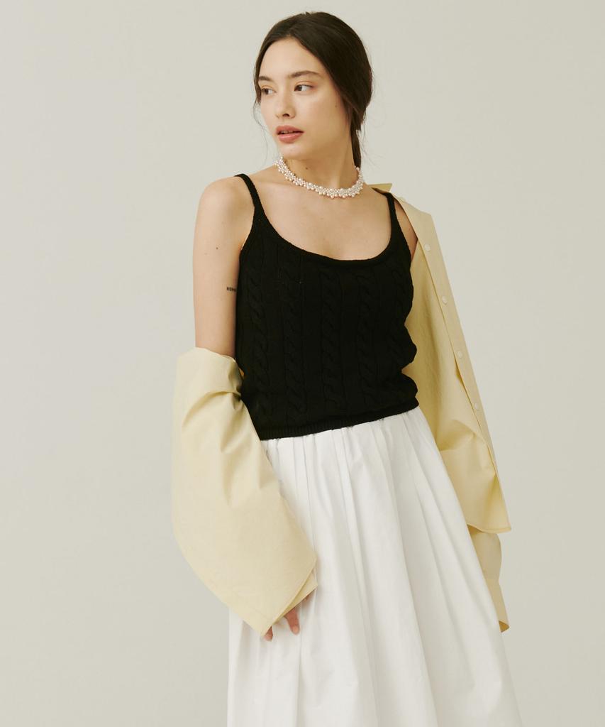 SO IR Ribbed Sleeveless Knit - Black