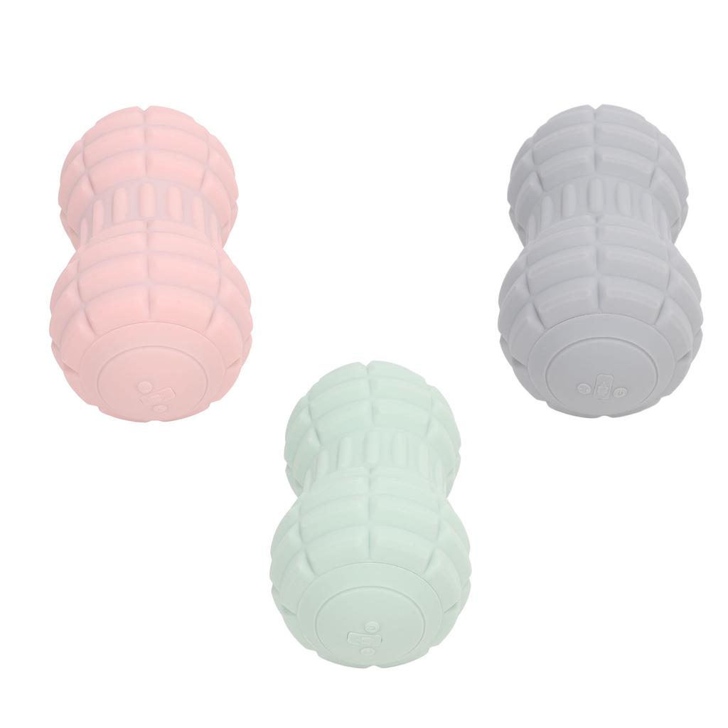 Peanut Massage Ball TPE 4 Vibrating Speeds Electric Deep Tissue Trigger Point Massager Roller for Ba