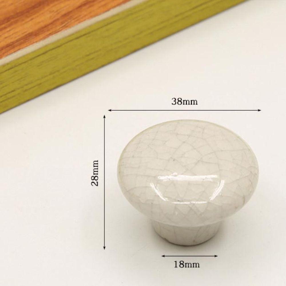 Single Hole Ceramic Cabinet Knob European Style Drawer Knobs Door Pull Handles Children's Room
