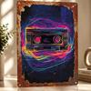Retro Cassette Tape Art D Texture Metal Poster Customized Wall Art Tin Sign Gift for Mancave Wand Deko Luxury Decoration Home
