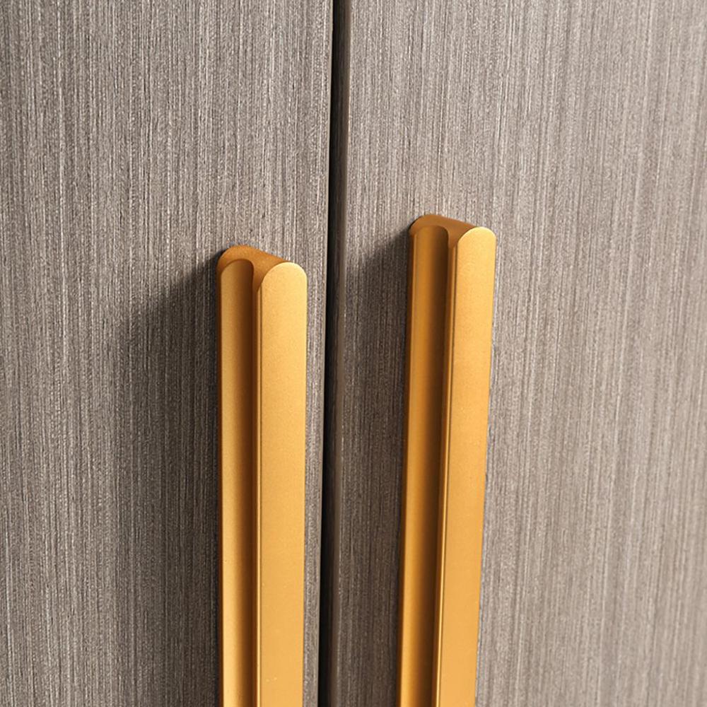 Decor Modern Bar Shape Aluminium Zinc Zinc Alloy Drawer Knobs Drawer Pulls Door Handles Furniture Hardware