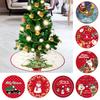 36 дюймов юбка для рождественской елки красная Санта снежинки снеговик олень юбка для рождественской елки праздничный декор для домашней вечеринки