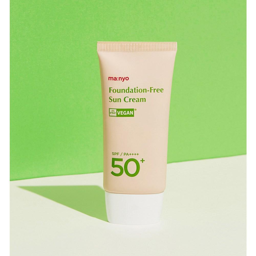 ma:nyo Солнцезащитный крем Factory Foundation Free SPF50+ PA++++, 50 мл, 6 шт.
