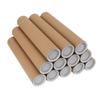 12 Pcs Round Paper Tubes Poster Storage Tubes Multipurpose Mailing Poster Paper Tubes with Plastic Lid