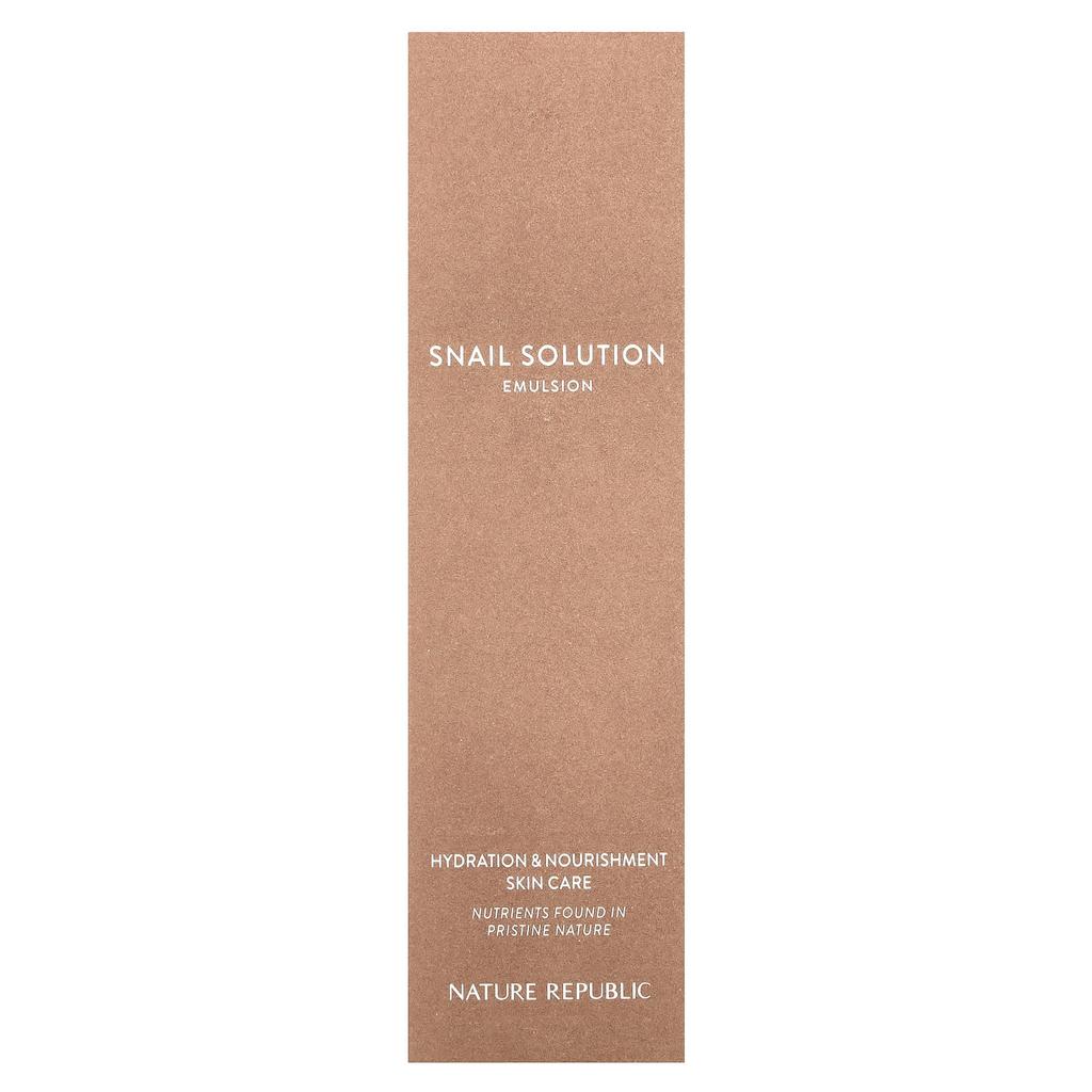 Nature Republic Snail Solution, Emulsion, 4.05 Fl Oz (120 Ml)