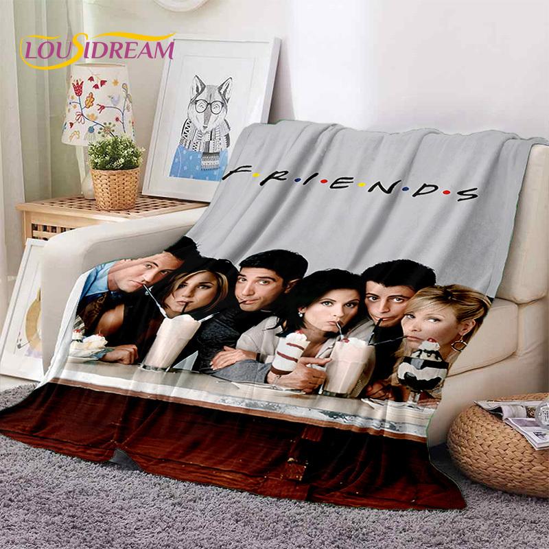 Latest Friends Classics TV 3D Soft Flannel Blankets,Throw Blanket Comfortable Blanket for Picnic Beds Sofa Home Bedroom Gift Kid