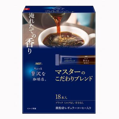 AGF A Little Luxury Coffee Shop Black Sticks, Master's Special Blend, 18 стиков [Кофе в стиках] [Растворимый кофе]