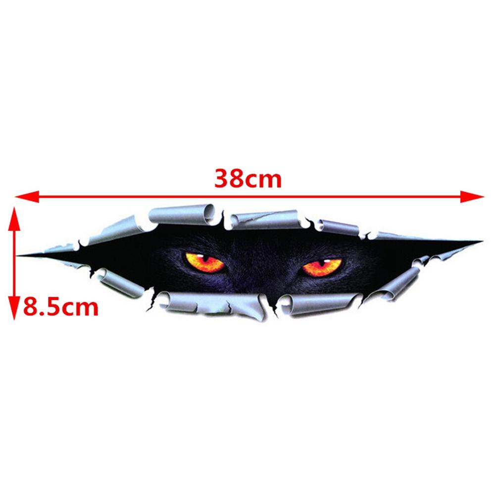 New Decor Auto Stereoscopic Waterproof Simulated Eye Peep 3D Car Sticker Body Decal