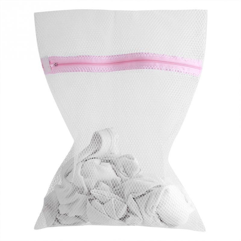 Zipped Mesh Clothes Socks Bra Underwear Lingerie Washing Bag Laundry Machine