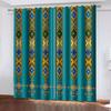 Ethiopian Home Textile Design Thin Shading Window Curtains Decorative Boho Printing Bedroom Finished Curtains