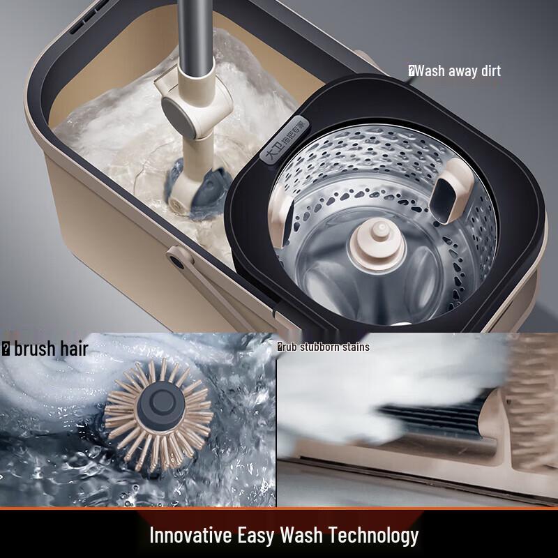 Hands-free Rotary Spin Mop