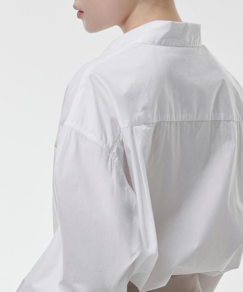 MUSINSA STANDARD WOMAN Women'S Cotton Nylon Oversized Shirt [White]