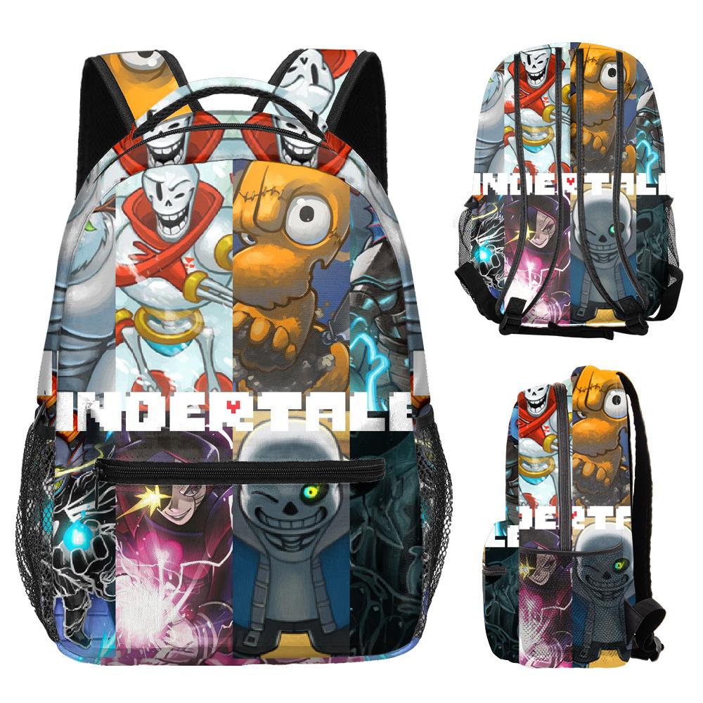 Модные Школьные Рюкзаки в Стиле Хип-Хоп K-pop для Молодежи, Унисекс, Дорожные Сумки Undertale, Водонепроницаемые Рюкзаки на Плечо из Оксфорда с 3D-печатью для Ноутбуков