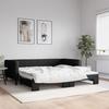 VidaXL Daybed with Trundle Bed Black 100x200 Cm Fabric 3196585