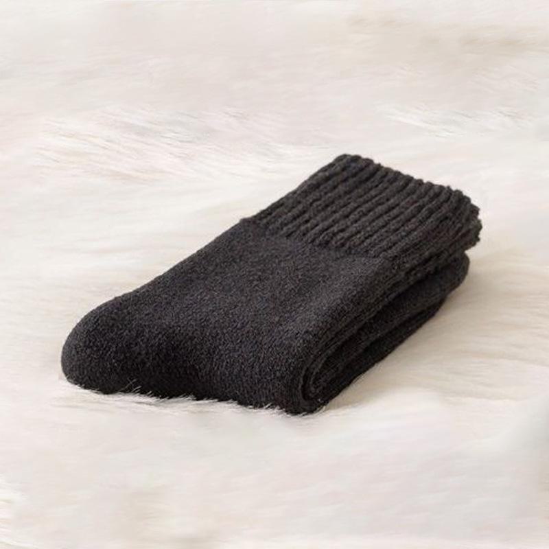 Мужские и женские носки из супертолстой шерсти - теплые носки средней длины из бархата и махровой ткани