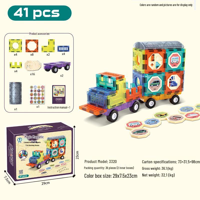 Магнитные шариковые строительные блоки Diger Pipeline: Красочный развивающий набор игрушек для детей