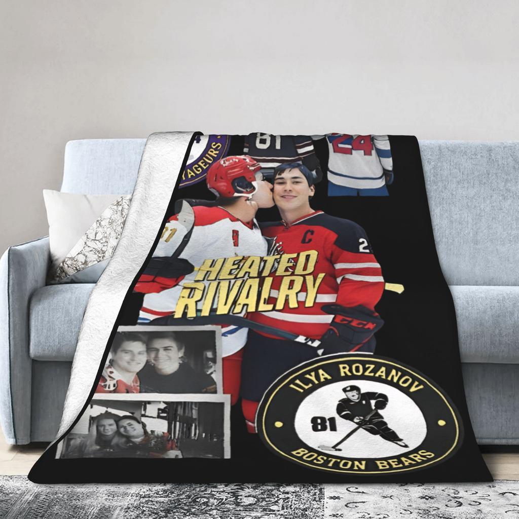 Warm Cozy Blanket Travel Office Ilya Shane Hockey Romance Heated Rivalry Throw Blanket Print  Bedspread For Home Decor
