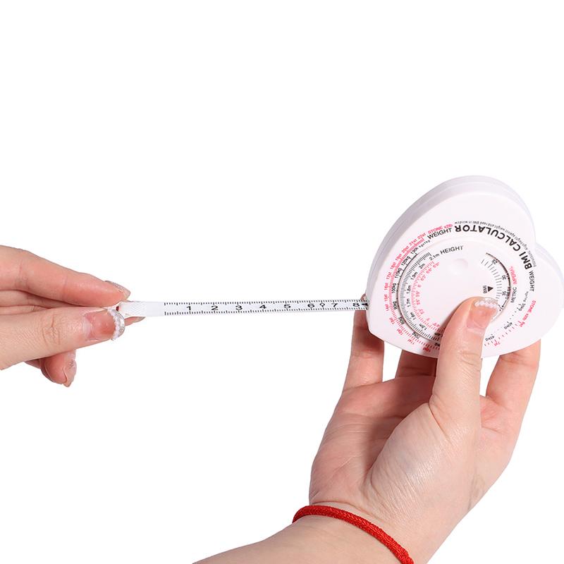 150 см/60 дюймов лента для измерения индекса массы тела в форме сердца, точная лента для измерения индекса массы тела, калькулятор индекса массы тела, измерительная линейка, портной, инструмент для проектирования одежды, измерительный инструмент