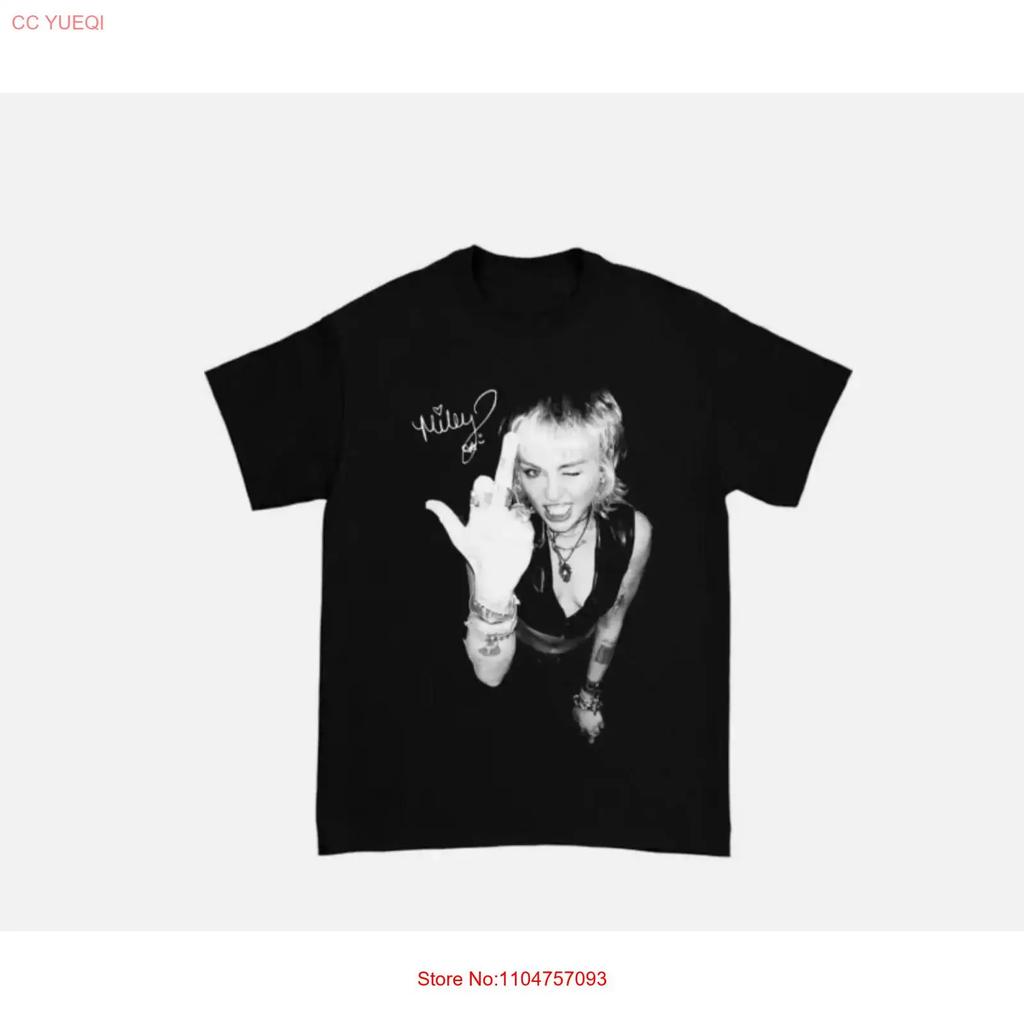 New Miley Cyrus Live Cotton Black S 5xl T Shirt Vintage Fashion Streetwear Top For Everyday Wear Designer Clothes