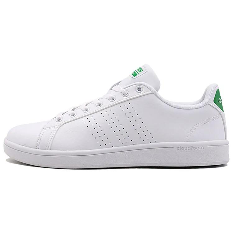 Adidas Cloudfoam Advantage Clean 'Footwear White' (Unisex) Footwear White / Green Skate Shoes AW3914
