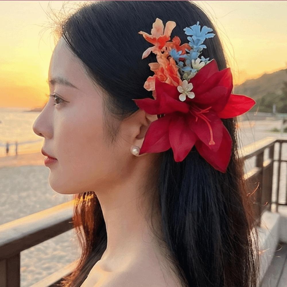 Fairy Thai Hair Fork Bohemian Bride Hair Accessories Headdress Flower Hair Stick Beach