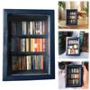 Pocket Anxiety Bookshelf with 60 Miniature Books for Stress Relief and Decorative Home Office Library Decor