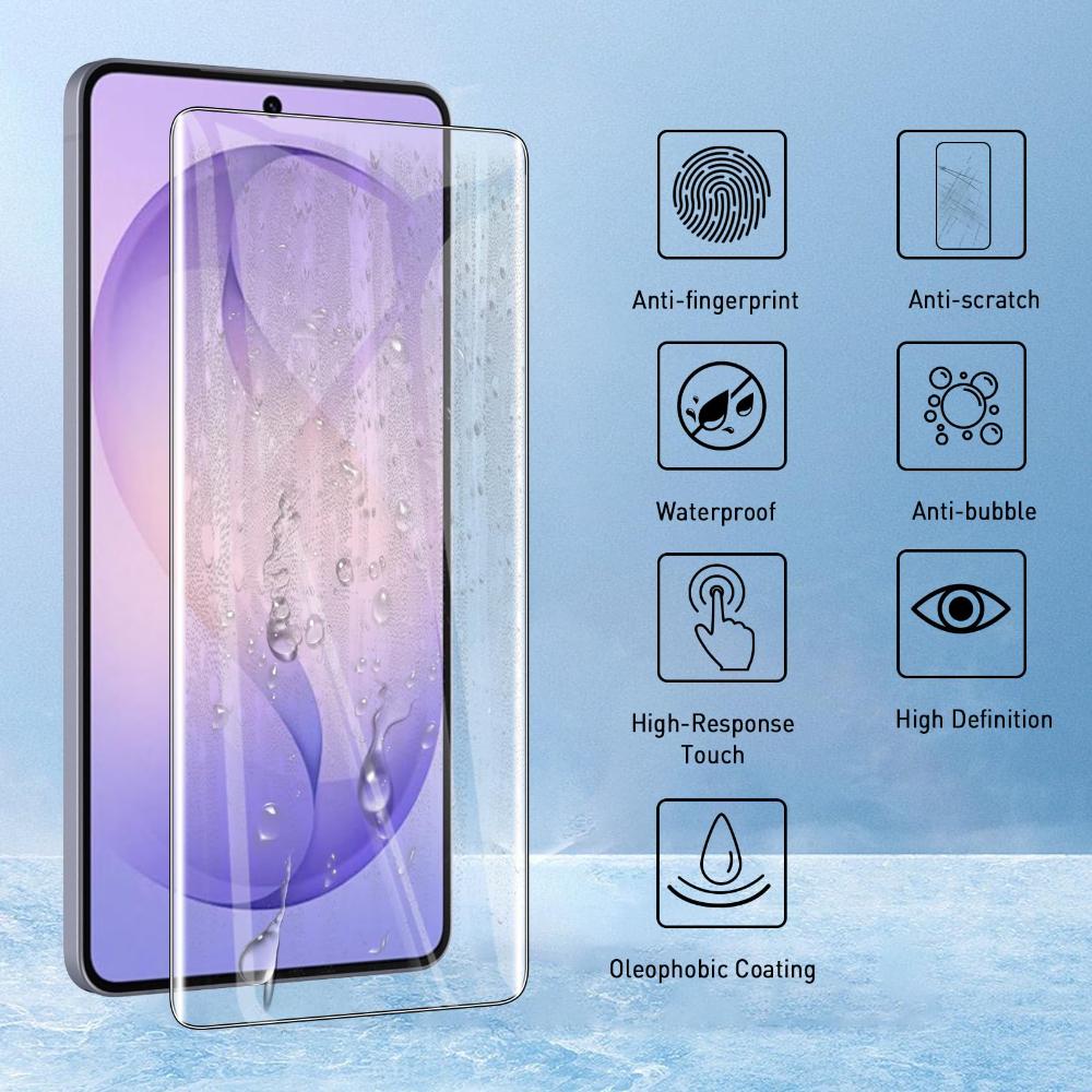 4 шт. Мягкие гидрогелевые пленки для Samsung Galaxy S26 Ultra S24 S23 S22 S21 S20 S25 Ultra Plus Fe Полное покрытие Прозрачный защитный экран