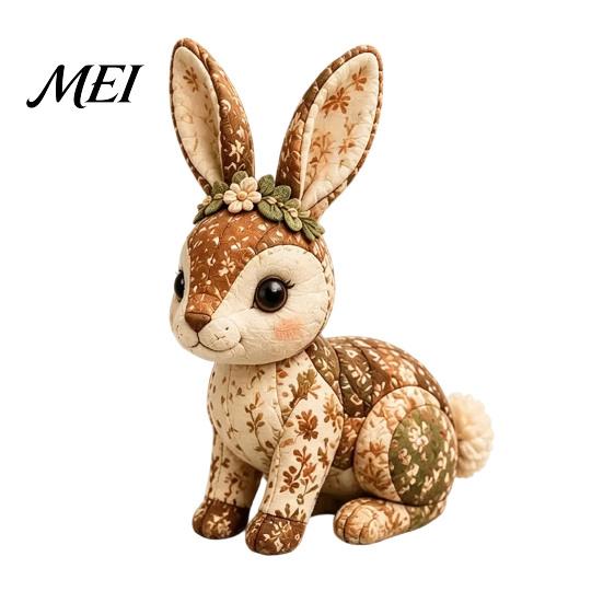 Creative Sewing Gift Woodland Animal Patchwork Kit, Forest DIY Set, Kit Handmade Friends, Beginner-friendly Craft for Adults Teens Pre-cut Fabric