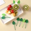 5/6/10Pcs Fruit Fork Reusable Cartoon Cute Chick Food Selection Mini Dessert Toothpick