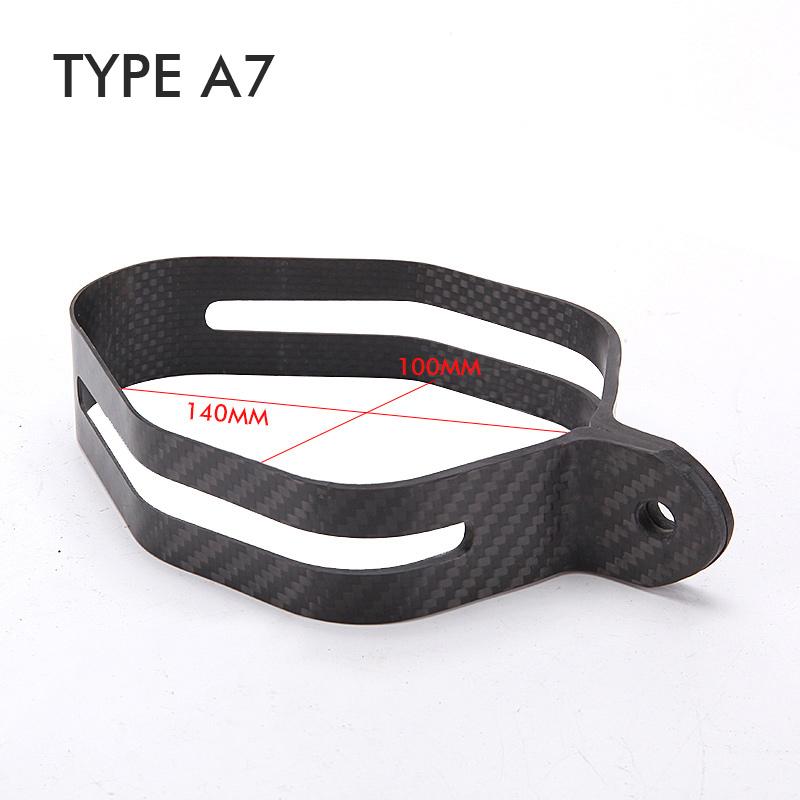 Universal Motorcycle Exhaust Pipe Muffler Escape SC Moto Project Carbon Fiber Holder Clamp Fixed Ring Support Bracket