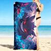 1Pc Gengar Dark Beach Towel Quick Dry Multiuse For Beach Pool Gym Yoga Home Travel Christmas Halloween Xmas Gift S1439