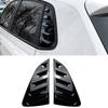 For Volkswagen VW Polo MK6 Car Rear Window Shutter Cover Trim Window Louver Side Vent Shutter Panel Auto Gloss Black