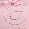925 Sterling Silver Fashion Necklace Wedding Gift Jewelry