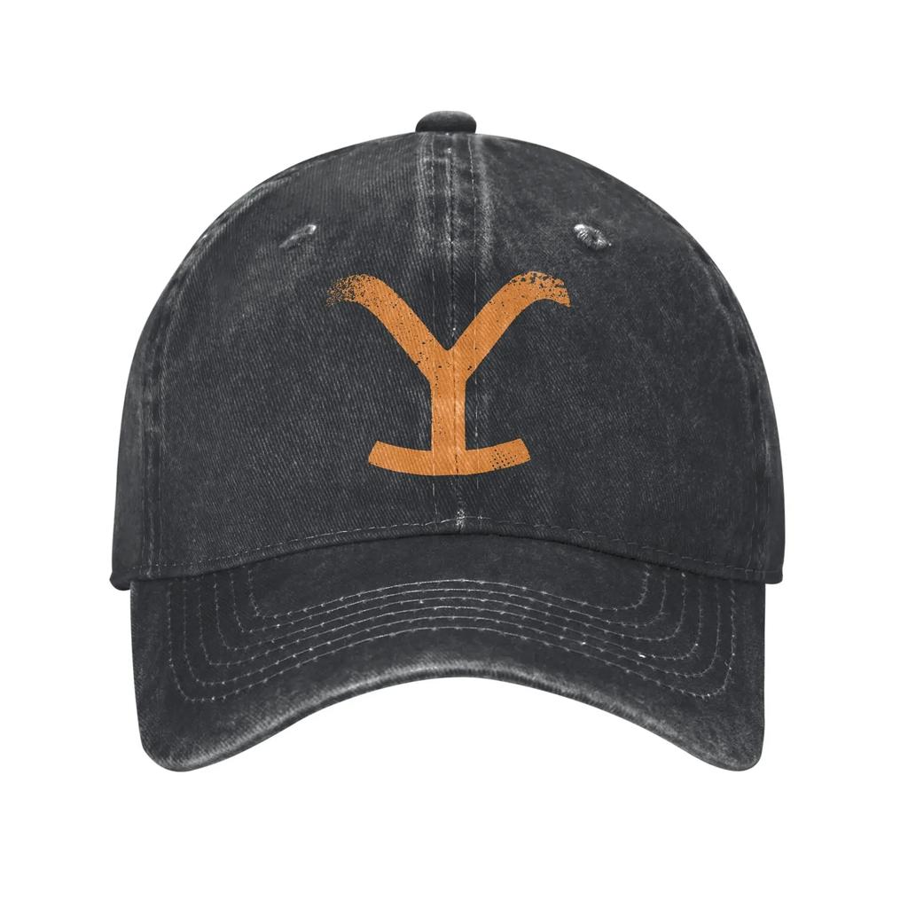 AYellowstone Потертые джинсовые бейсболки Потертая джинсовая кепка-snapback Логотип Ranch Gold Кепки для активного отдыха и бега Безструктурные кепки Ha