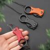 Mini Fox Necklace Pocket Knife Outdoor Portable Defense Eagle Claw Folding Knife Home Travel Open Box Keychain Folding Knife