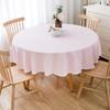 Round Waterproof & Oil-Proof Tablecloth - Solid Color, Premium Quality, Wash-Free Dining Table Cover